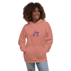 Triangle Graphic Joy Slogan - Premium Unisex Hoodie - Cotton Heritage