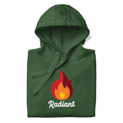 Radiant Flame Graphic - Premium Unisex Hoodie - Cotton Heritage