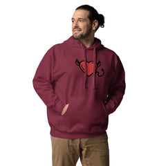 Heart Devil Graphic - Premium Unisex Hoodie - Cotton Heritage