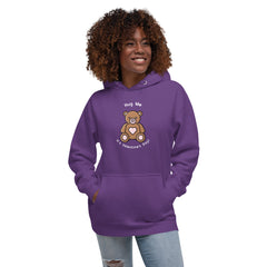 Hug Me It’s Valentine’s Day: Unisex Hoodie with Teddy Bear Graphic
