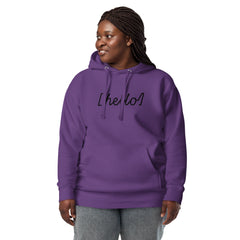 Hello Graphic - Premium Unisex Hoodie - Cotton Heritage