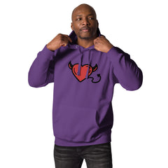 Heart Devil Graphic - Premium Unisex Hoodie - Cotton Heritage