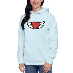 Heart Angel Graphic - Premium Unisex Hoodie - Cotton Heritage
