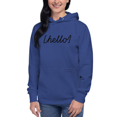 Hello Graphic - Premium Unisex Hoodie - Cotton Heritage