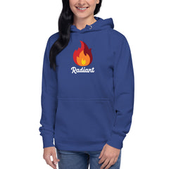 Radiant Flame Graphic - Premium Unisex Hoodie - Cotton Heritage