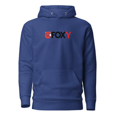 Foxy Geometric Fox Graphic - Premium Unisex Hoodie - Cotton Heritage