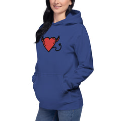 Heart Devil Graphic - Premium Unisex Hoodie - Cotton Heritage