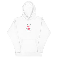 Spread Love’ Unisex Hoodie with Front Pouch Pocket