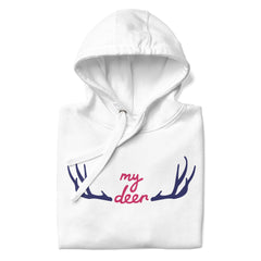 Deer Horns Graphic Premium Unisex Hoodie - with My Deer Slogan