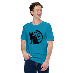 Unisex Staple T-Shirt - Black Cat Halloween Theme