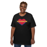 Supermom Heart Tee: Comfortable and Durable Unisex T-Shirt