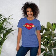Supermom Heart Tee: Comfortable and Durable Unisex T-Shirt