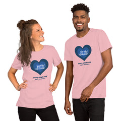 Be My Valentine: Unisex T-Shirt with Heart Design