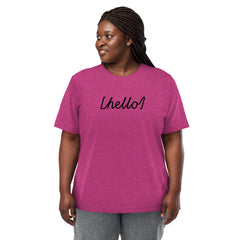 Unisex Tri-Blend Hello T-Shirt: Comfortable, Elastic & Durable