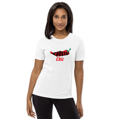 Unisex Tri-Blend Chilli Chic T-Shirt: Comfortable, Elastic & Durable