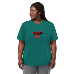 Unisex Tri-Blend Chilli Chic T-Shirt: Comfortable, Elastic & Durable
