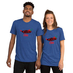 Unisex Tri-Blend Chilli Chic T-Shirt: Comfortable, Elastic & Durable