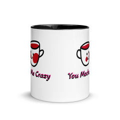 Ceramic Coffee Mug with Color Inside and Graphic