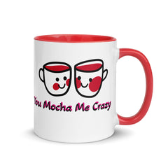 Ceramic Coffee Mug with Color Inside and Graphic