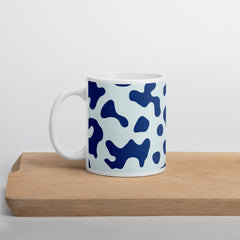 Ceramic Mug - Abstract Blue Patterned Drinkware for Tea and Coffee Lovers