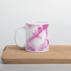 Pink Tie-Dye Ceramic Coffee Mug