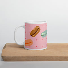 Macaroons Pattern Ceremic Coffee Mug