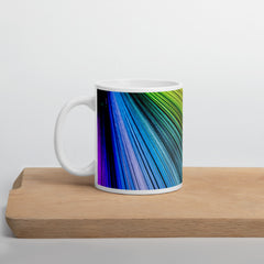 Spectrum Swirl White glossy Ceramic mug