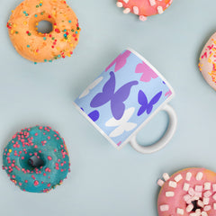 ButterflyBloom Ceramic Mug for Tea & Coffee Lovers
