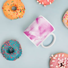 Pink Tie-Dye Ceramic Coffee Mug