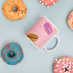 Macaroons Pattern Ceremic Coffee Mug