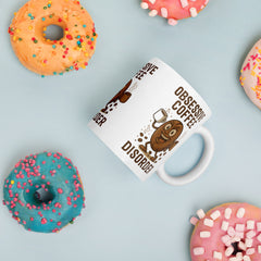 Obsessive Coffee Disorder Ceramic Mug Funny Cartoon Bean Design