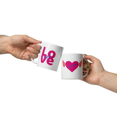 Be Mine Angel Heart Love-Expressing Ceramic Mug