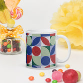 Ceramic Mug - Geometric Patterned Drinkware for Coffee and Hot Chocolate Lovers