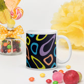 Bright Abstract ‘ColorCascade’ Ceramic Mug for Tea & Coffee