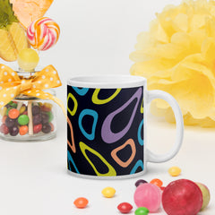 Bright Abstract ‘ColorCascade’ Ceramic Mug for Tea & Coffee