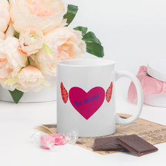 Be Mine Angel Heart Love-Expressing Ceramic Mug