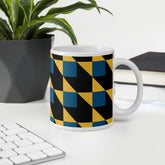 Ceramic Mug - Geometric Patterned Drinkware for Coffee and Hot Chocolate Lovers
