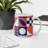 Geometric Print Ceramic Coffee mug