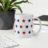 StarSpangled Ceramic Coffee Mug