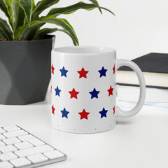 StarSpangled Ceramic Coffee Mug
