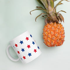 StarSpangled Ceramic Coffee Mug