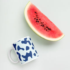 Ceramic Mug - Abstract Blue Patterned Drinkware for Tea and Coffee Lovers