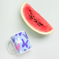 ButterflyBloom Ceramic Mug for Tea & Coffee Lovers