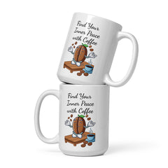 Caffeinated and Proud of My Wrinkles Ceramic Mug