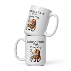 Brewing Wisdom With Every Cup Ceramic Mug