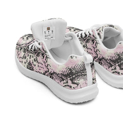 Lightweight Women's Athletic Sporty Shoes - Snake Pattern