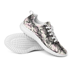 Lightweight Women's Athletic Sporty Shoes - Snake Pattern