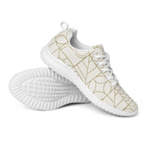 Lightweight Women’s Athletic Sporty Shoes - Tea House Themed Geometric Pattern