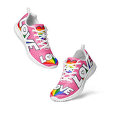 Lightweight Women’s Athletic Shoes Love and Rainbow Pride Colors