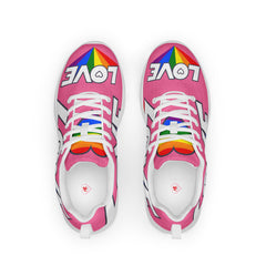 Lightweight Women’s Athletic Shoes Love and Rainbow Pride Colors